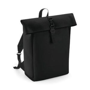 Sac à dos avec rabat roll-top en polyuréthane mat — Photo produit