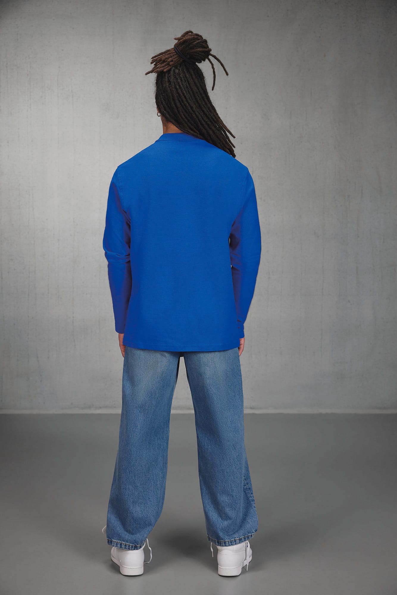 Polo homme ID.001 manches longues — Photo produit
