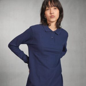 Polo femme ID.001 manches longues — Photo produit