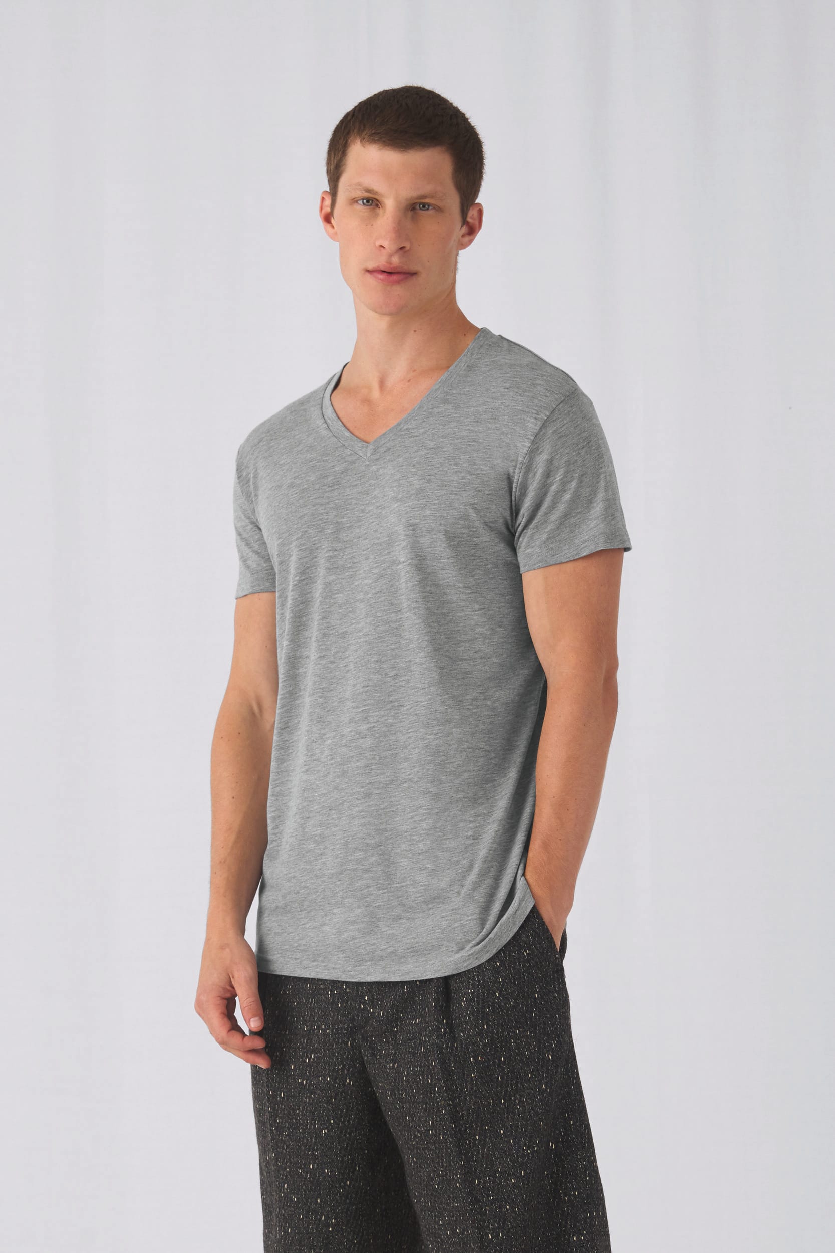 T-shirt Triblend col V Homme — Photo produit