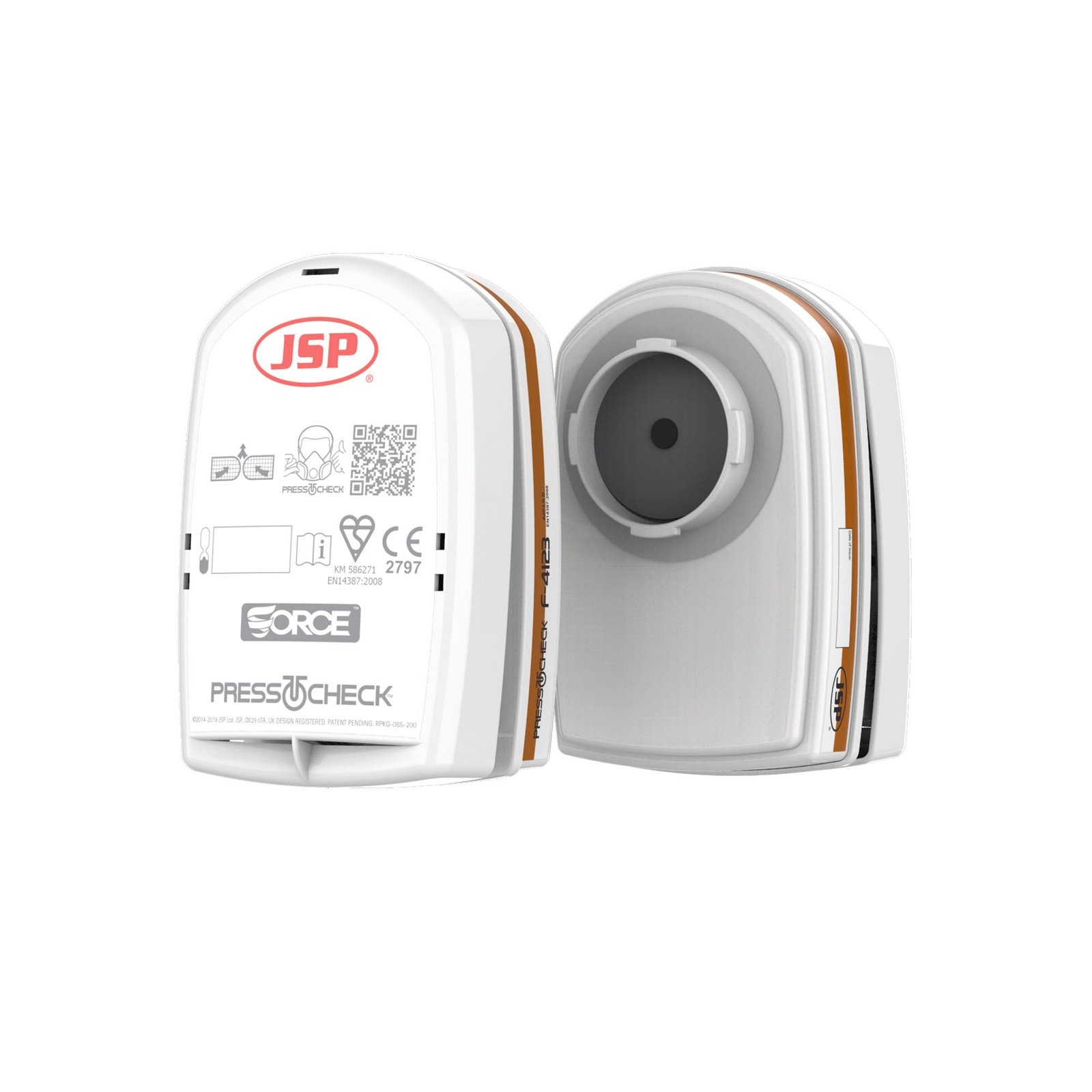 Paire de Cartouches Press To Check™, filtration A2 P3 — Photo produit