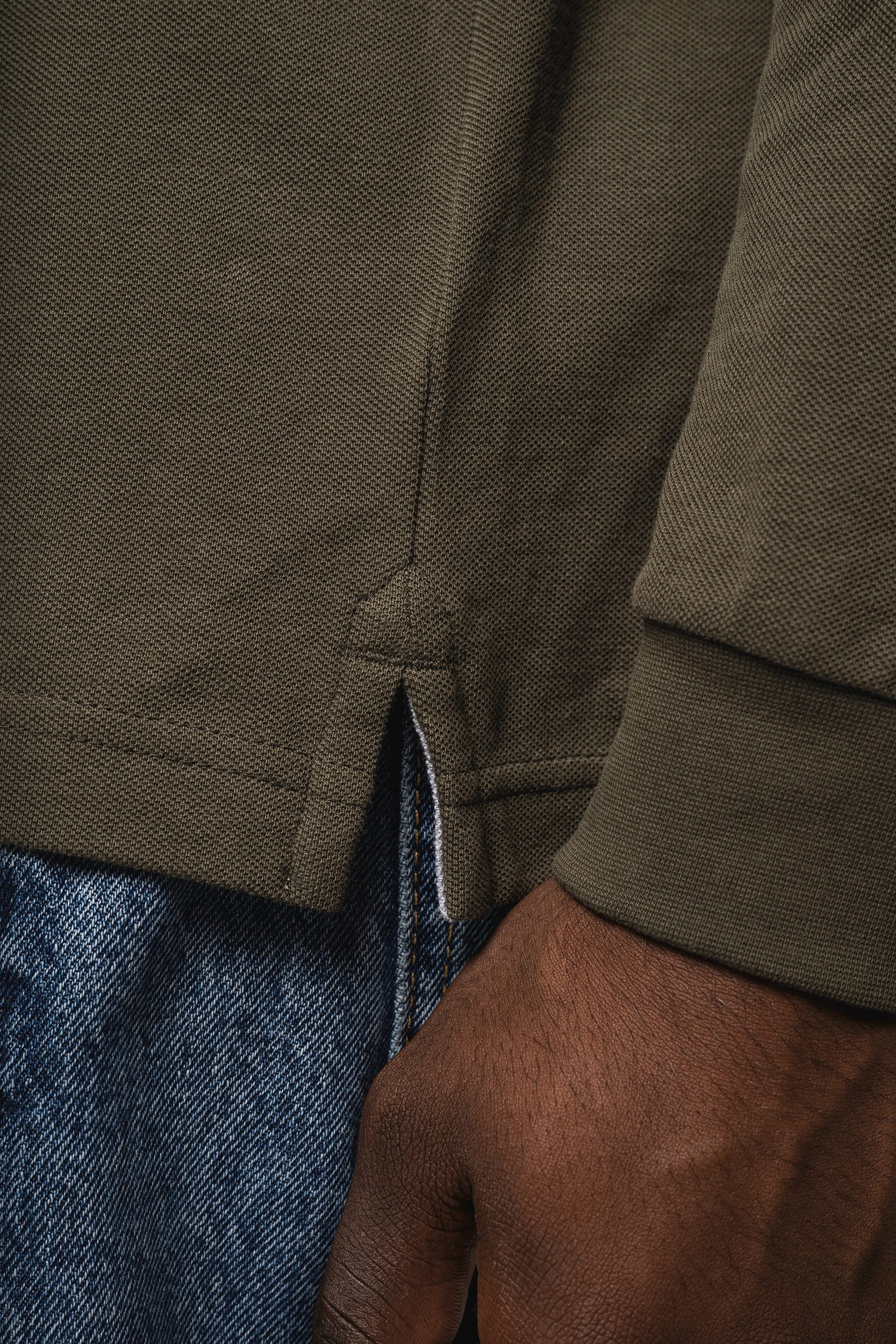 Polo manches longues homme — Photo produit