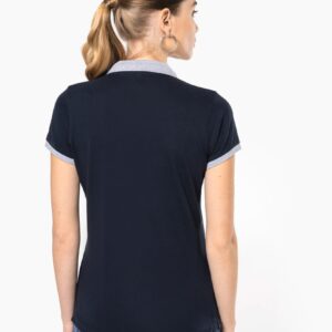 Polo piqué bicolore femme — Photo produit