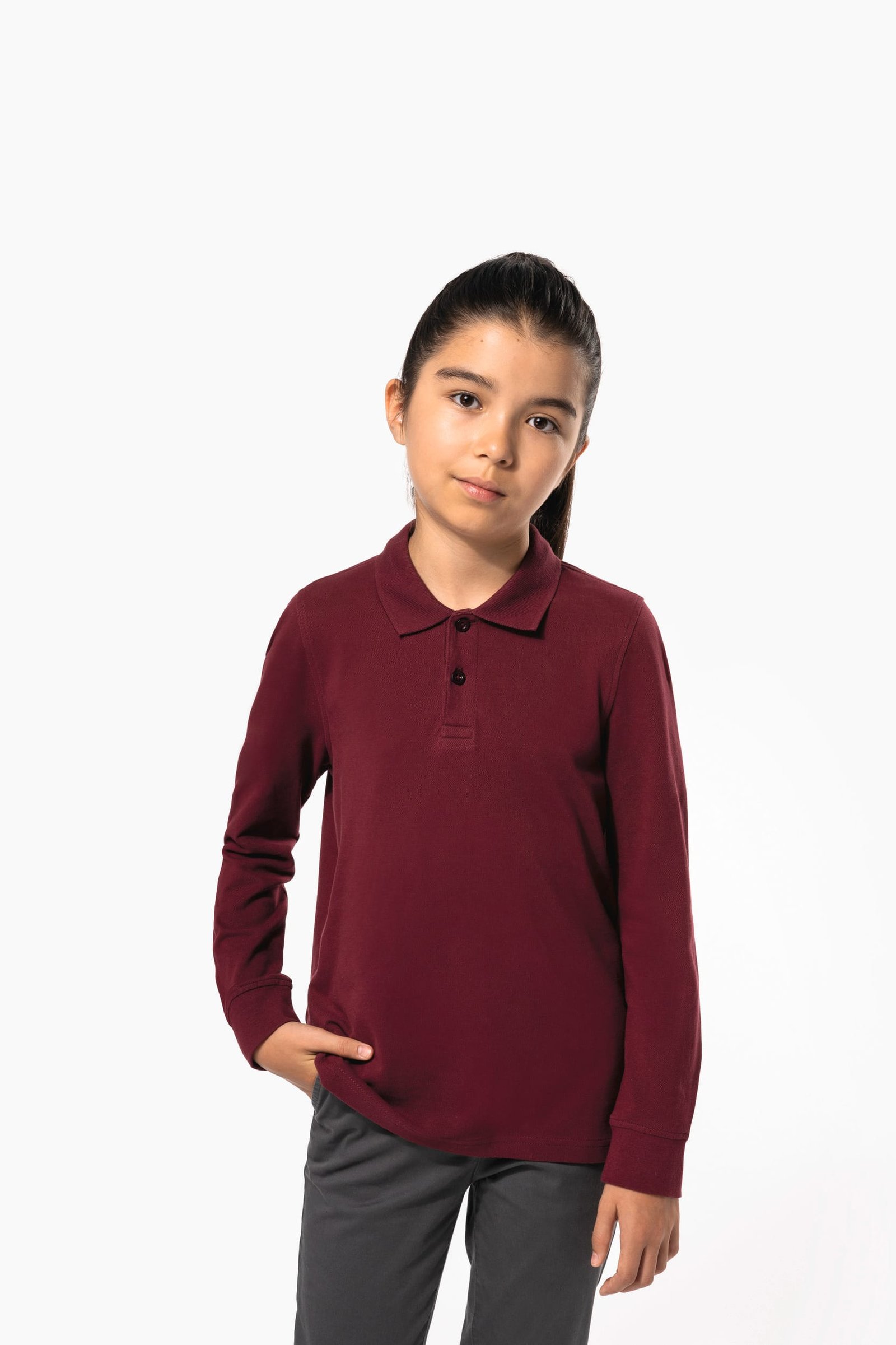 Polo manches longues enfant — Photo produit