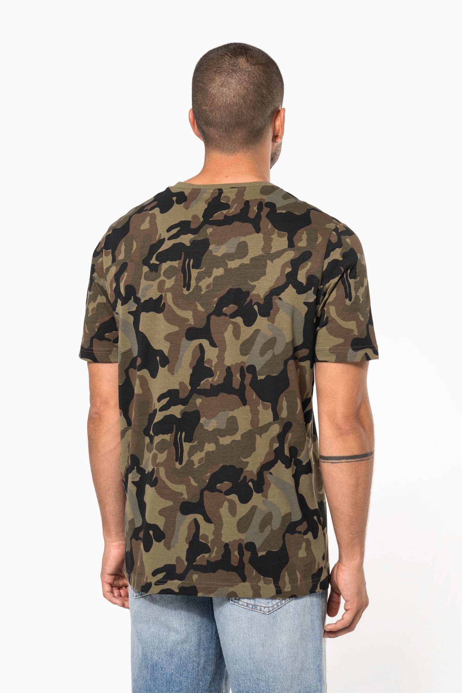 T-shirt camo manches courtes homme — Photo produit