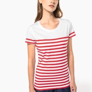 T-shirt marin col rond Bio femme — Photo produit