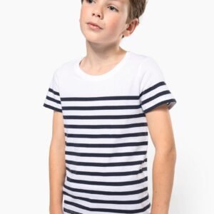 T-shirt marin col rond Bio enfant — Photo produit