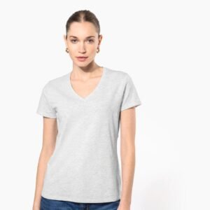 T-shirt col V manches courtes femme — Photo produit