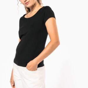T-shirt col bateau manches courtes femme — Photo produit