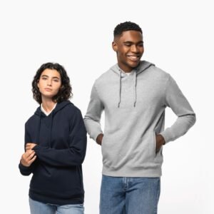 Sweat-shirt french terry écoresponsable à capuche unisexe — Photo produit