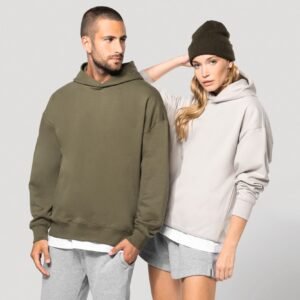 Sweatshirt à capuche molleton oversize unisexe — Photo produit