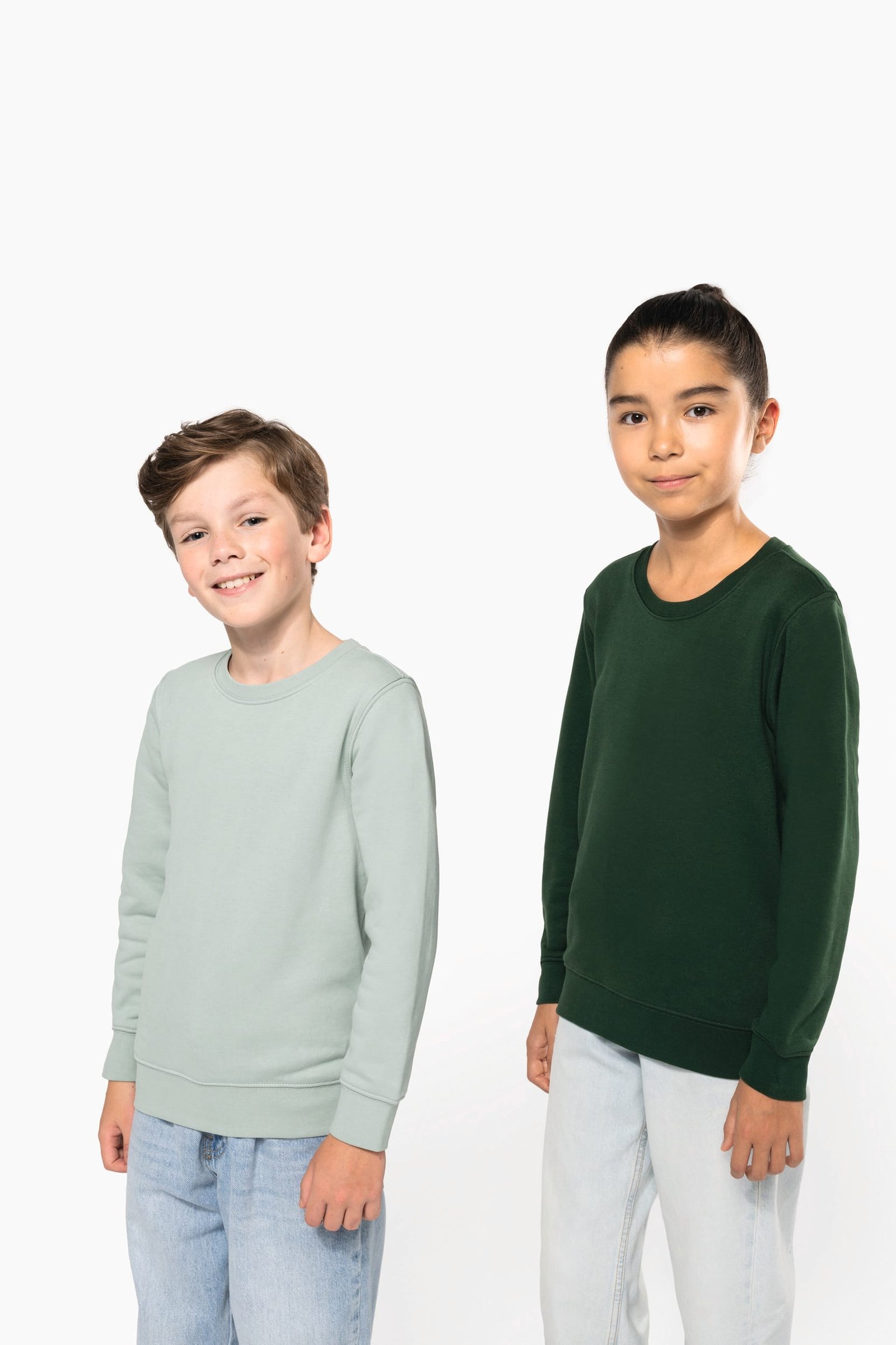 Sweat-shirt écoresponsable col rond enfant — Photo produit