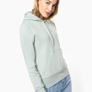 Sweat-shirt écoresponsable à capuche femme — Photo produit