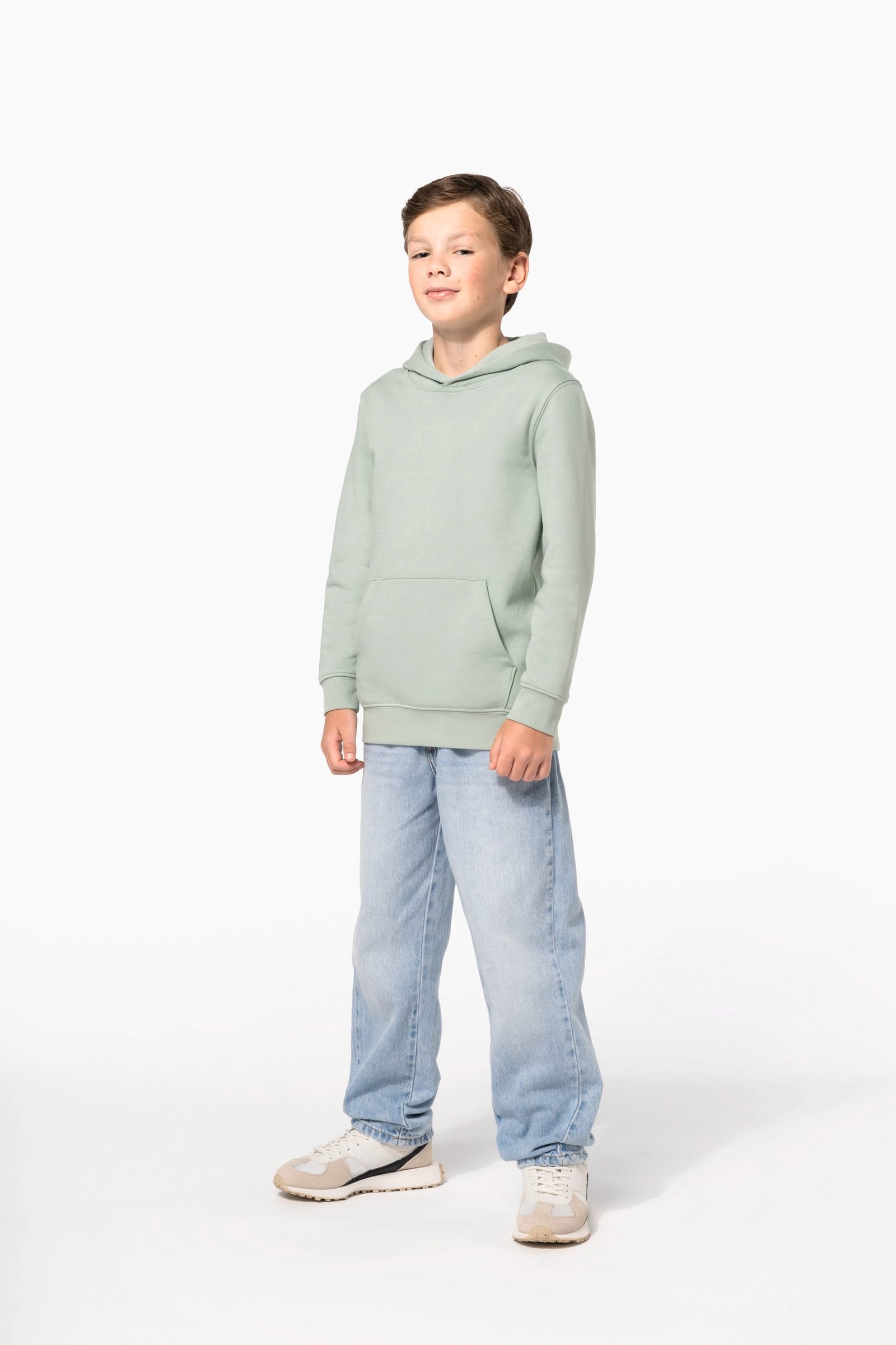 Sweat-shirt écoresponsable à capuche enfant — Photo produit