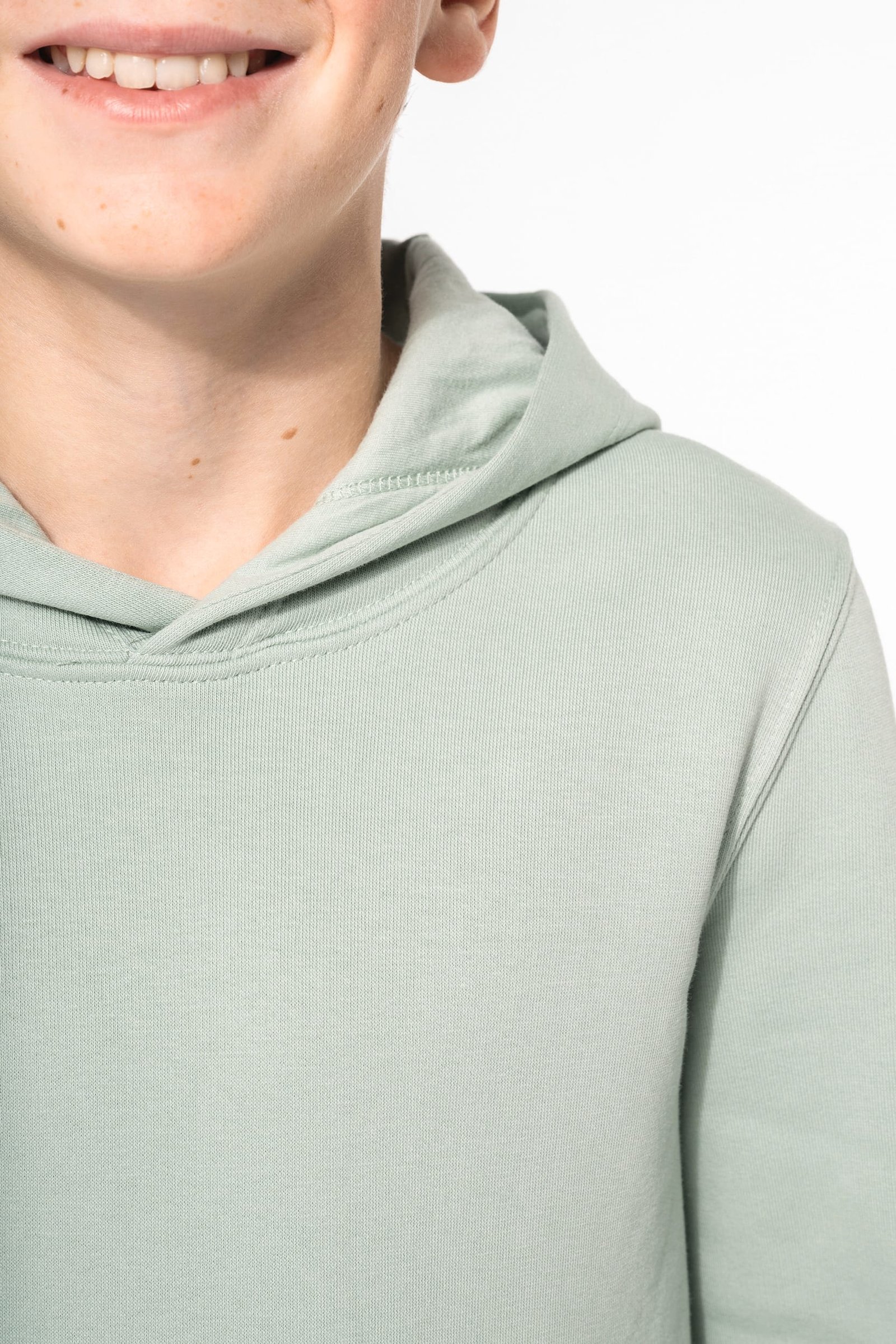 Sweat-shirt écoresponsable à capuche enfant — Photo produit