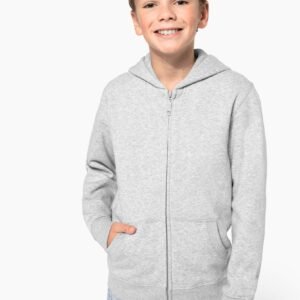 Sweat-shirt recyclé zippé à capuche enfant — Photo produit
