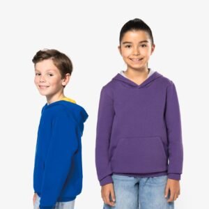 Sweat-shirt capuche contrastée enfant — Photo produit