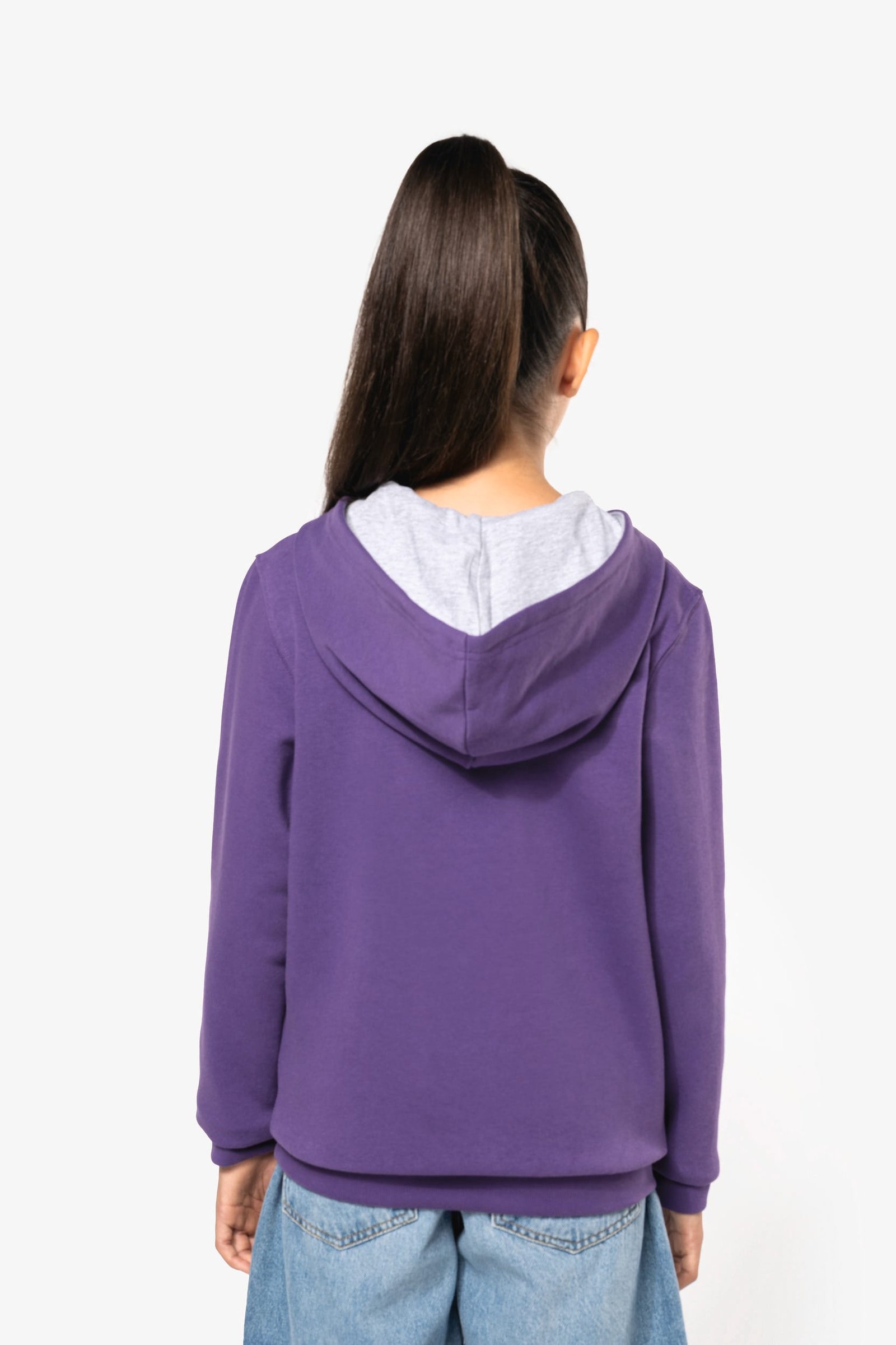 Sweat-shirt capuche contrastée enfant — Photo produit