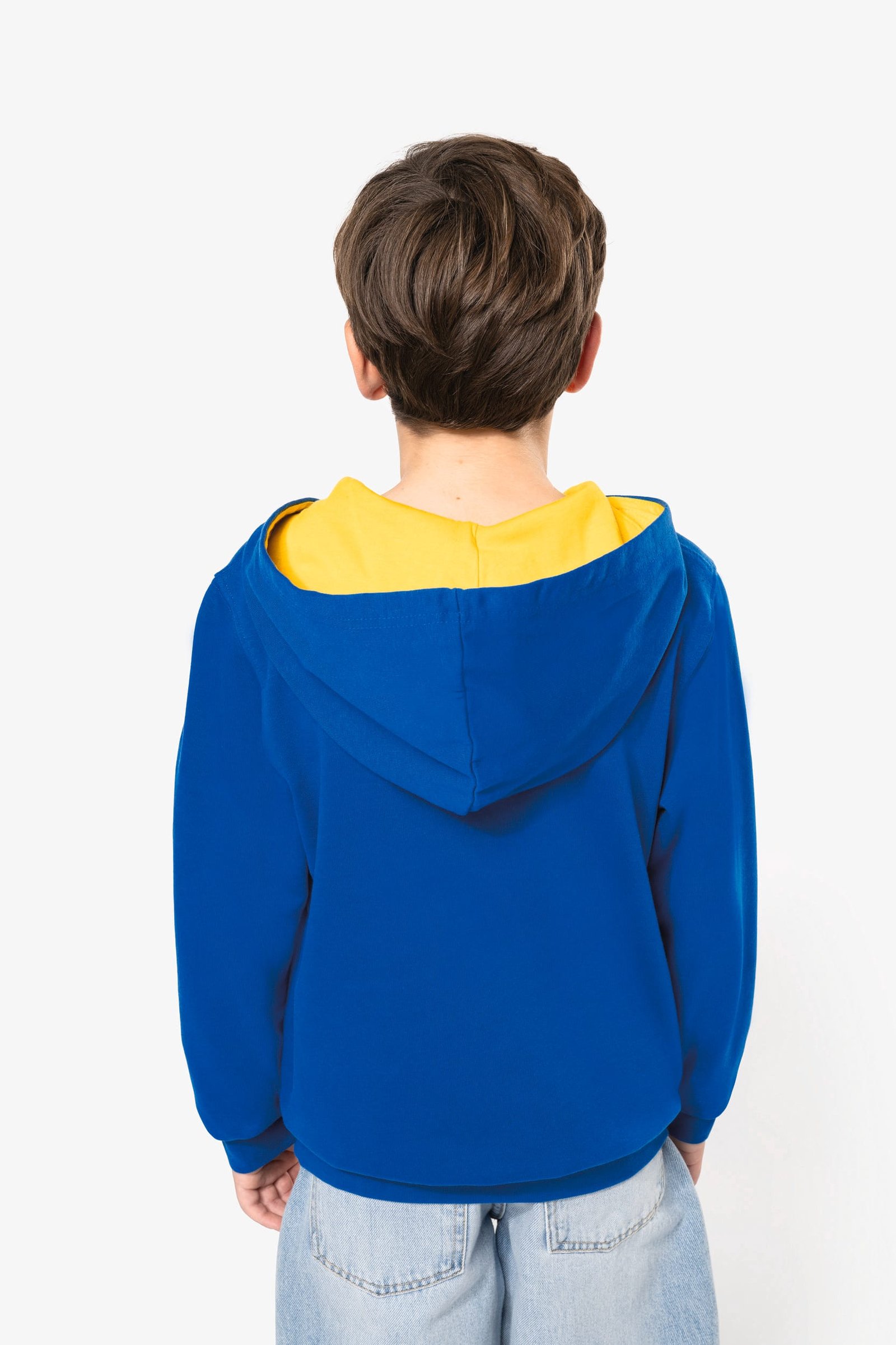 Sweat-shirt capuche contrastée enfant — Photo produit