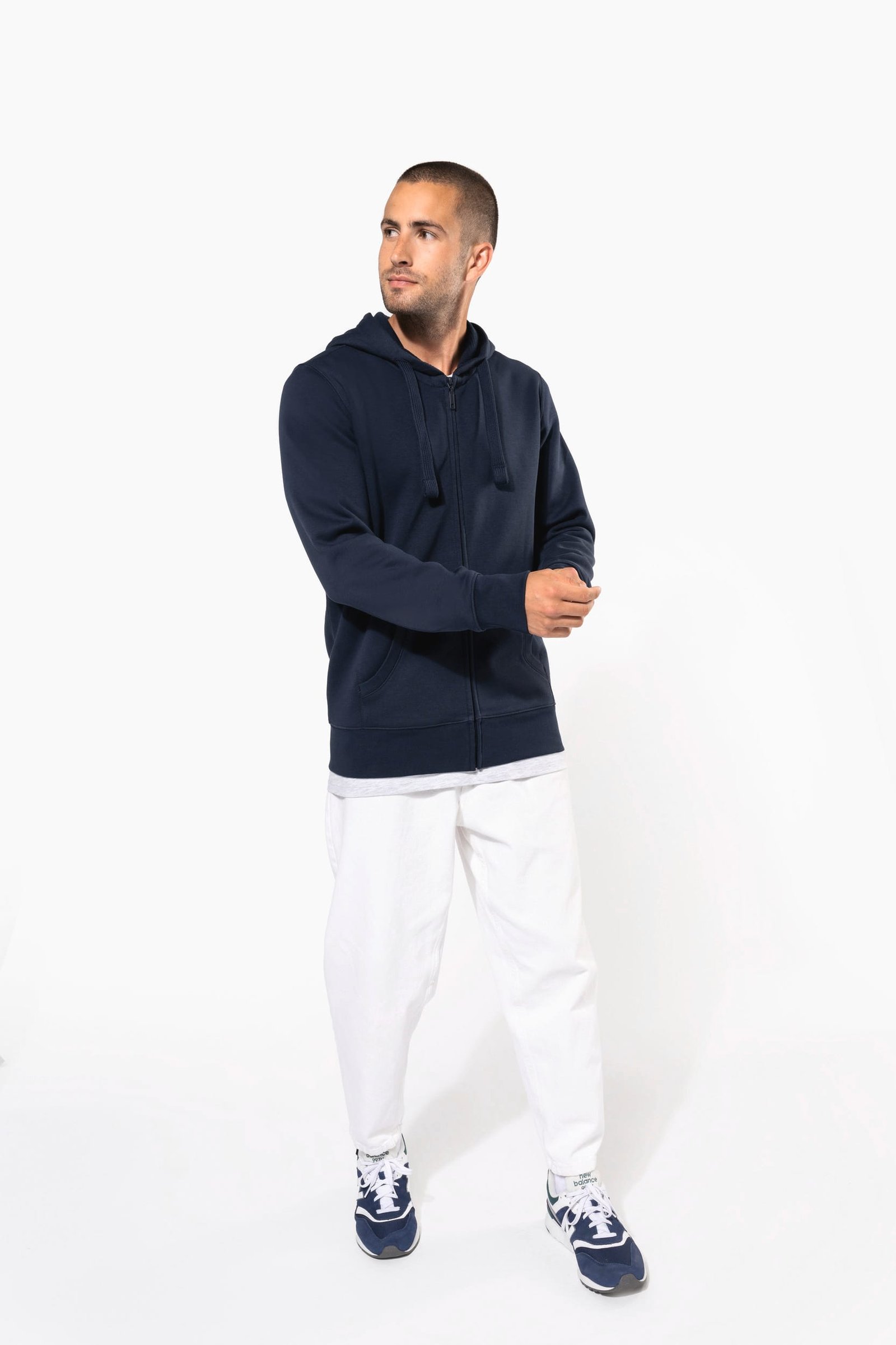 Sweat-shirt zippé capuche homme — Photo produit