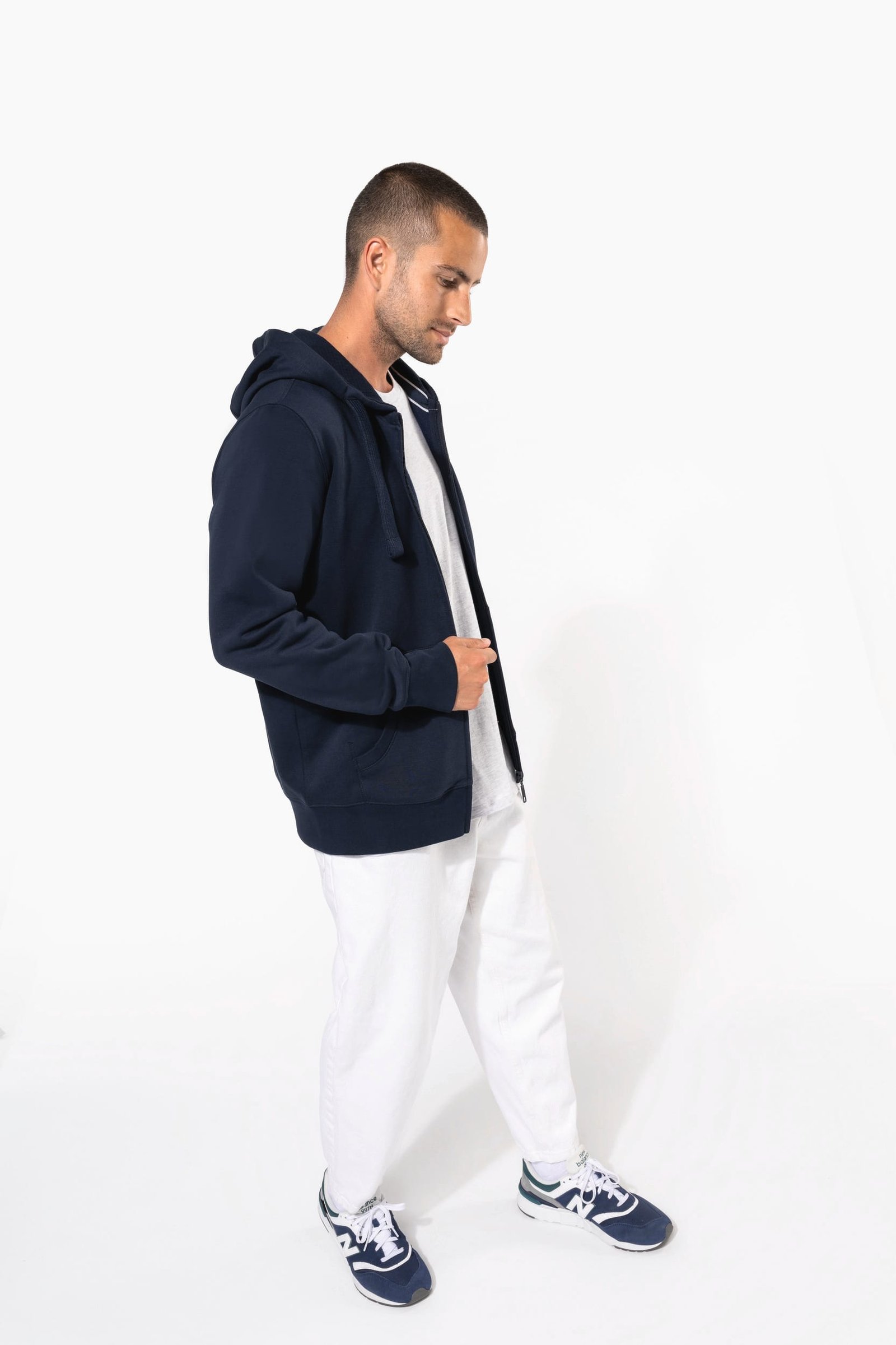 Sweat-shirt zippé capuche homme — Photo produit