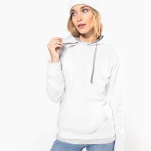 Sweat-shirt capuche contrastée femme — Photo produit