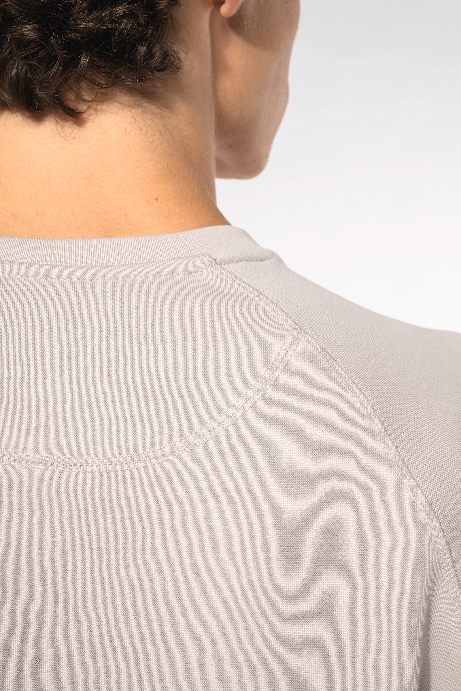 Sweat-shirt Bio col rond manches raglan homme — Photo produit