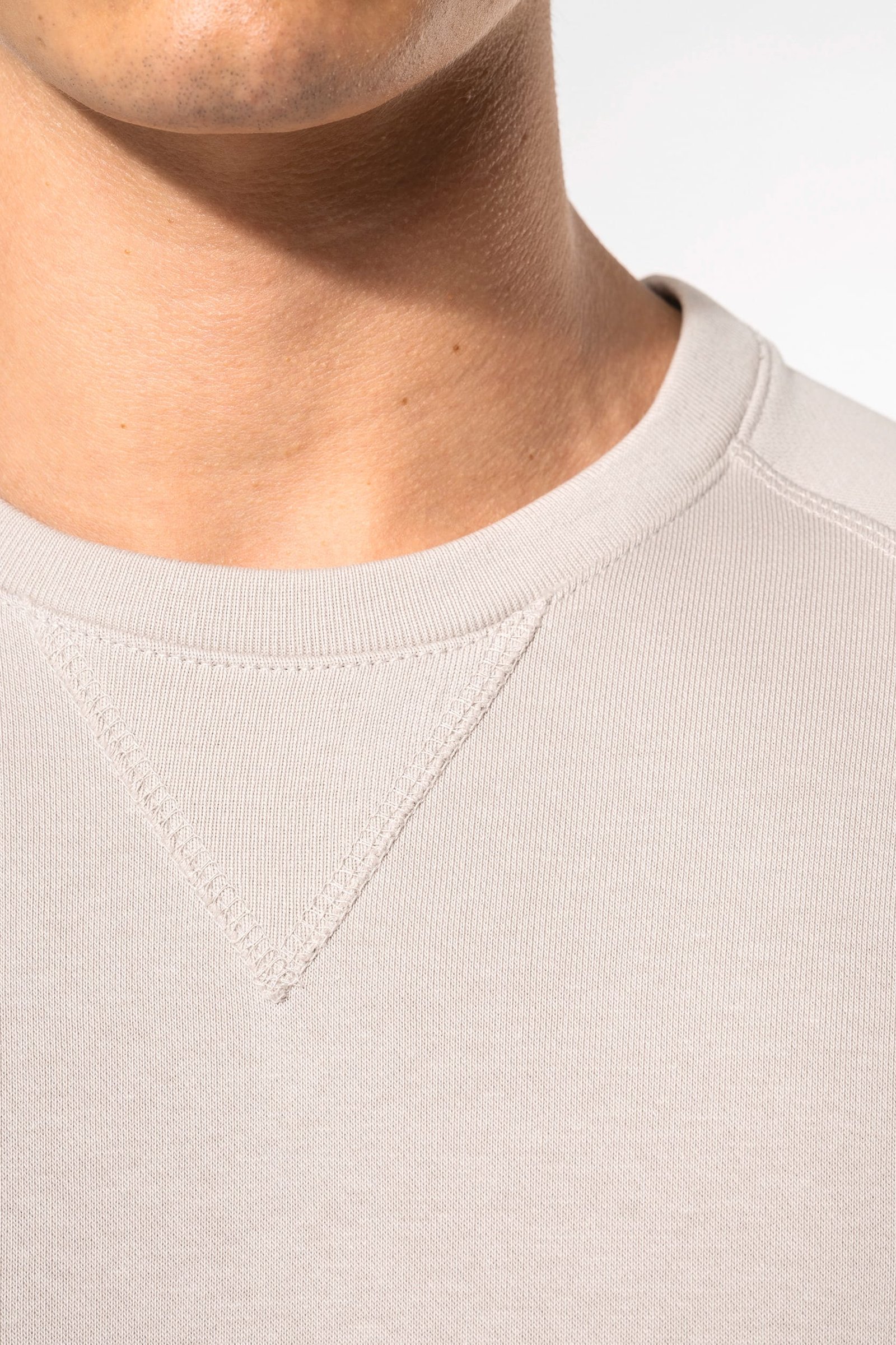 Sweat-shirt Bio col rond manches raglan homme — Photo produit