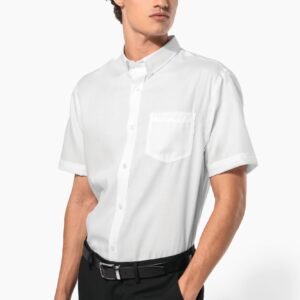 Chemise micro-sergé manches courtes sans repassage — Photo produit