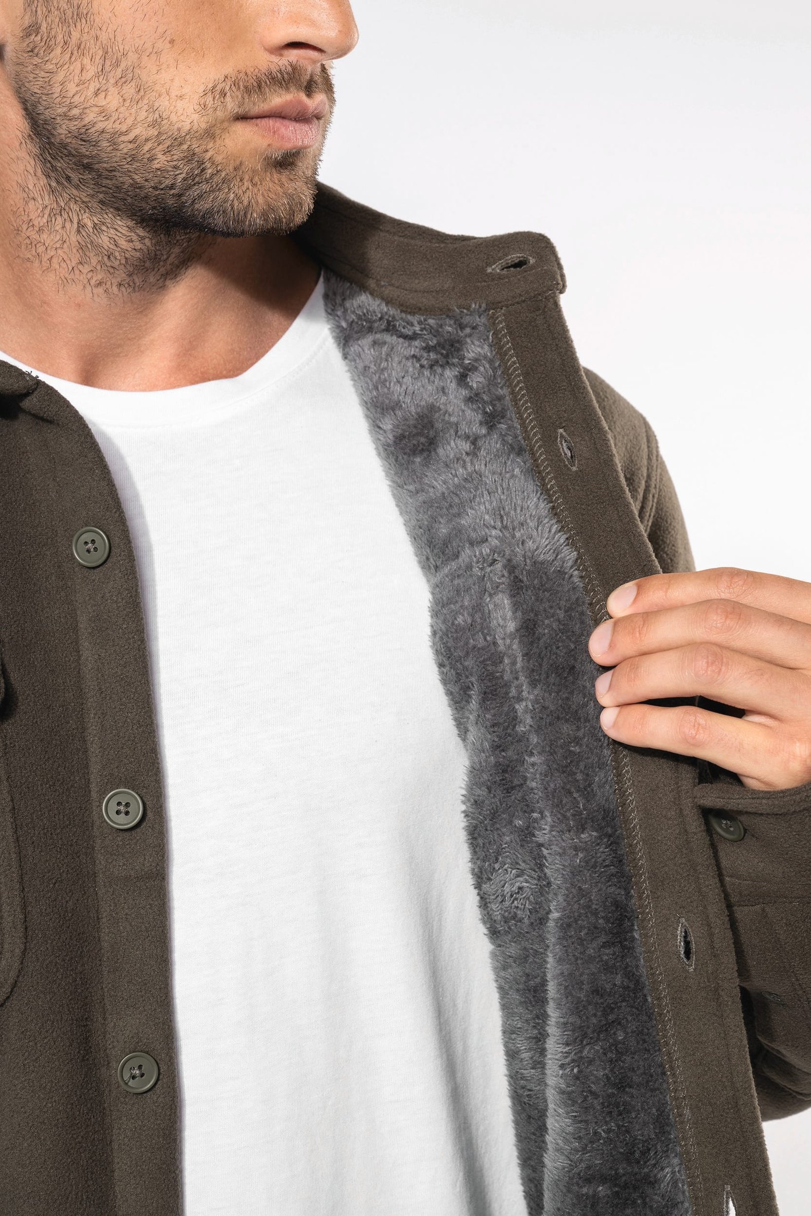 Surchemise polaire doublée sherpa polaire homme — Photo produit