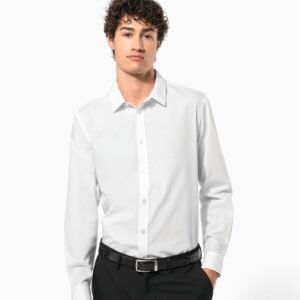 Chemise popeline polycoton sans poche entretien facile homme — Photo produit