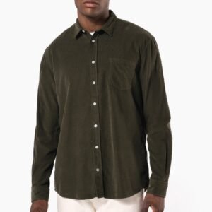Chemise manches longues en velours homme — Photo produit