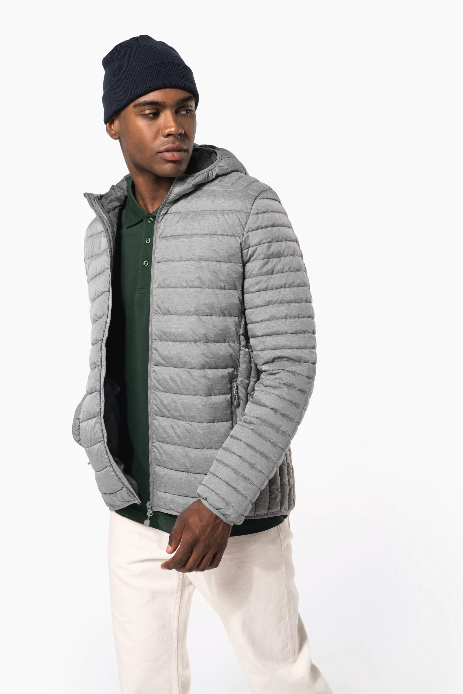 Doudoune légère capuche homme — Photo produit