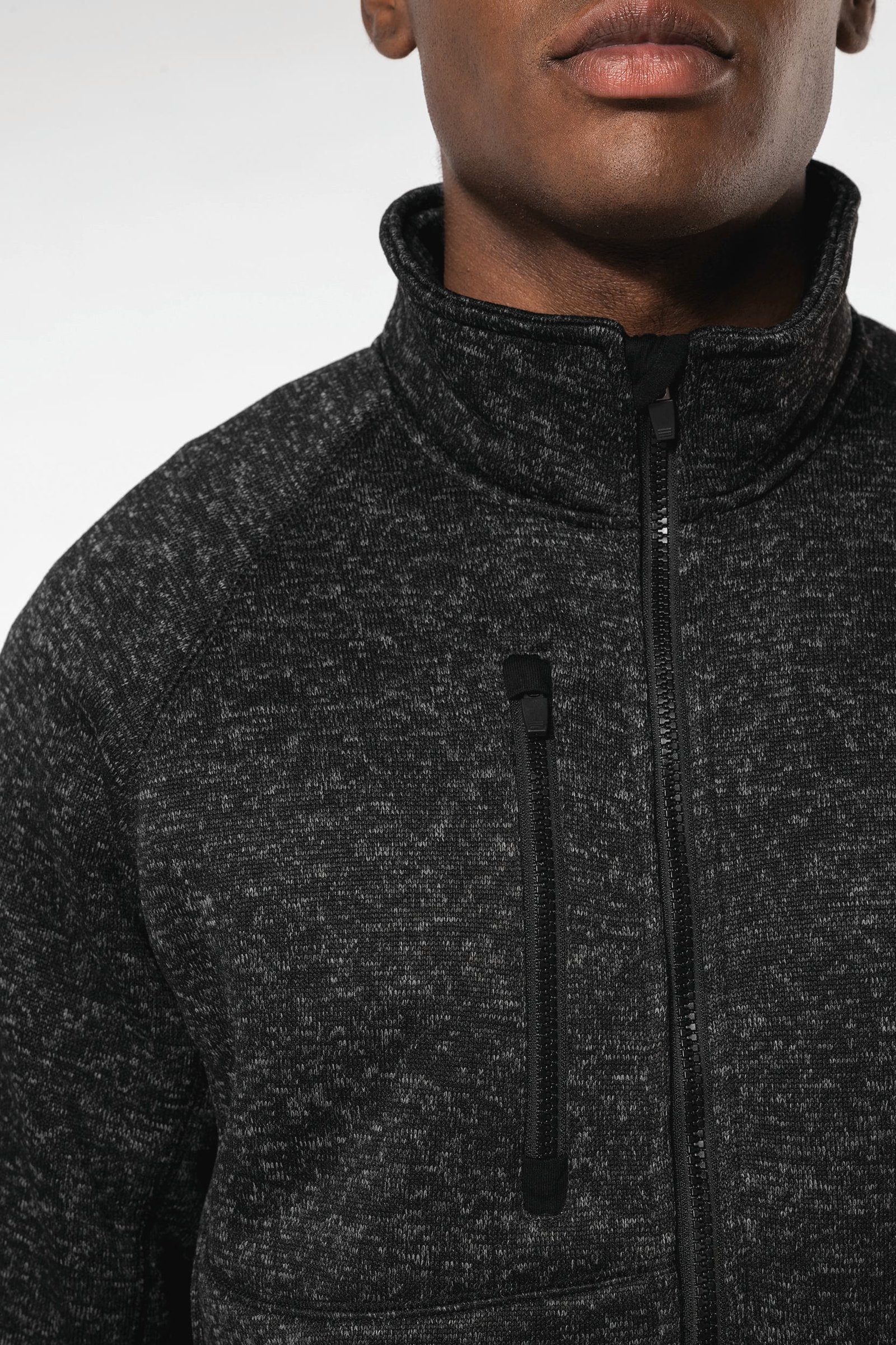 Veste zippée chinée homme — Photo produit