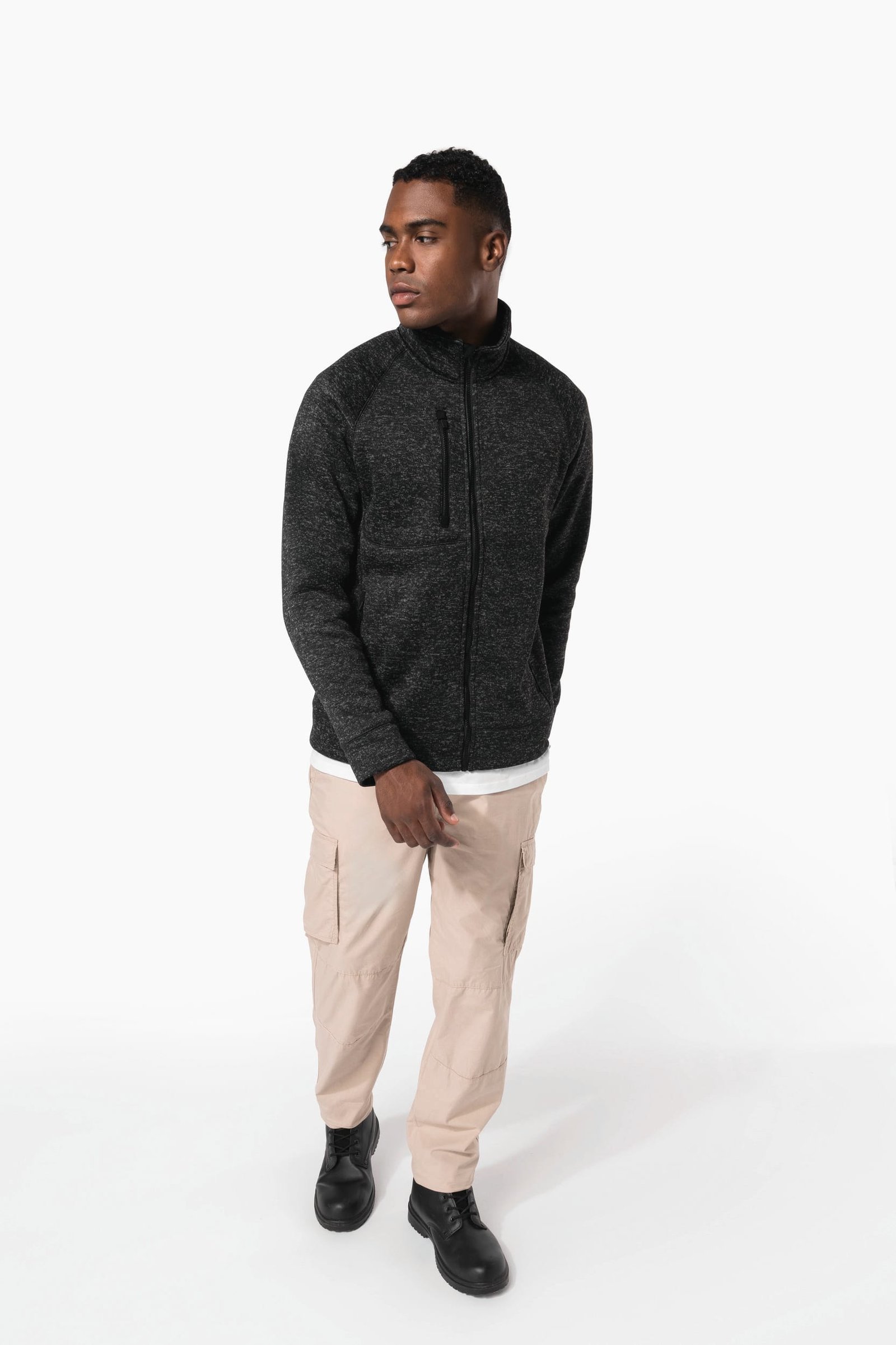 Veste zippée chinée homme — Photo produit