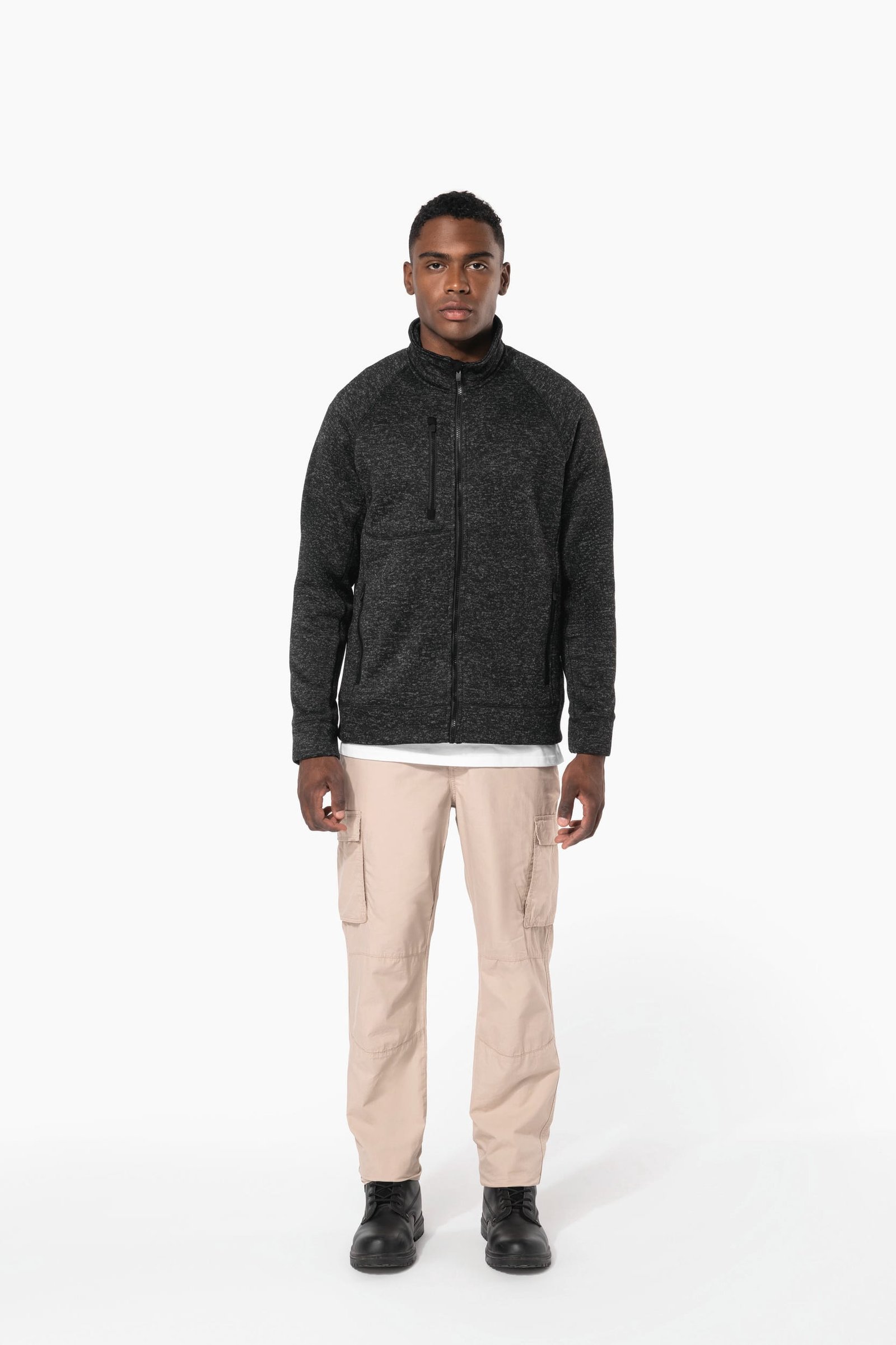 Veste zippée chinée homme — Photo produit