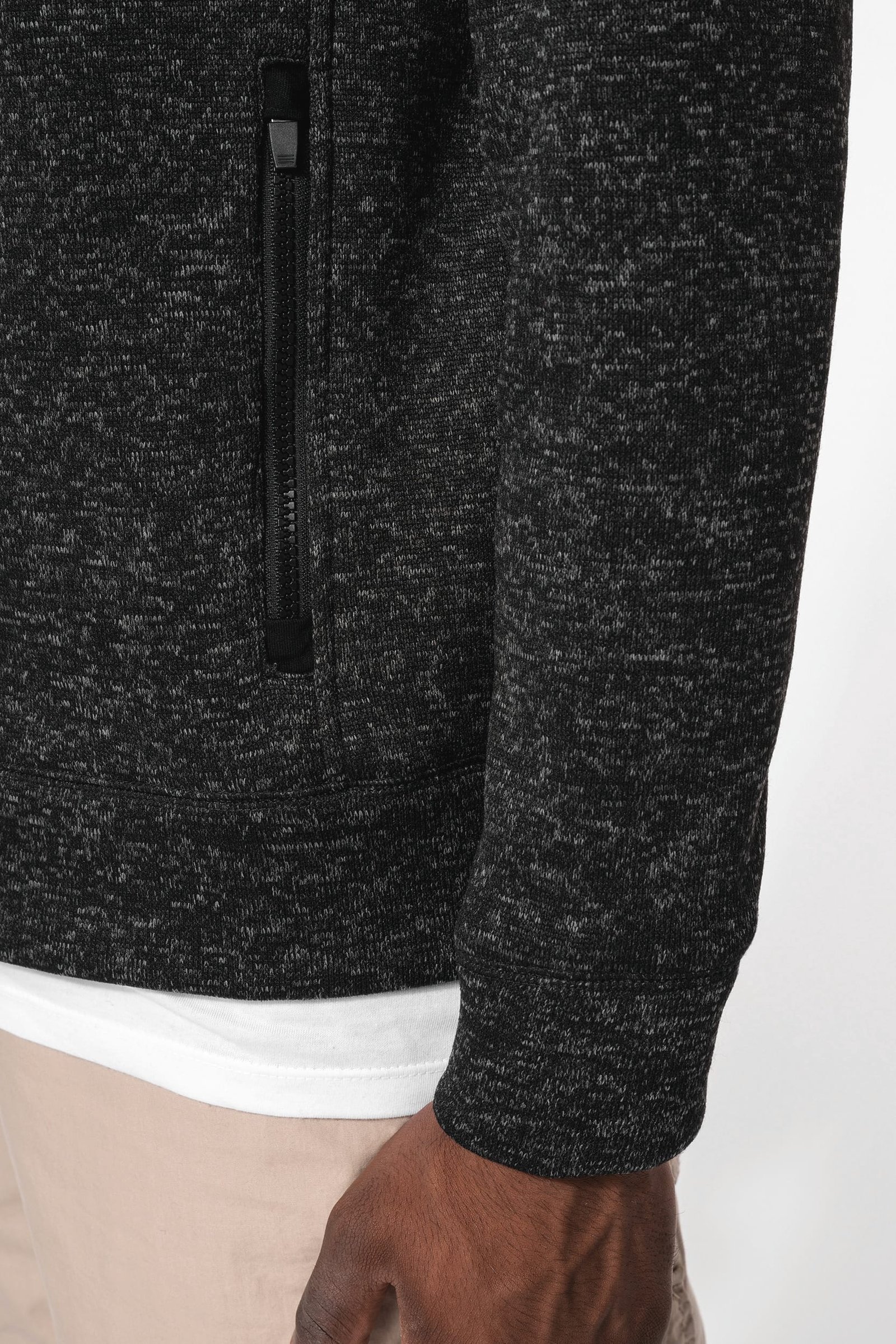 Veste zippée chinée homme — Photo produit