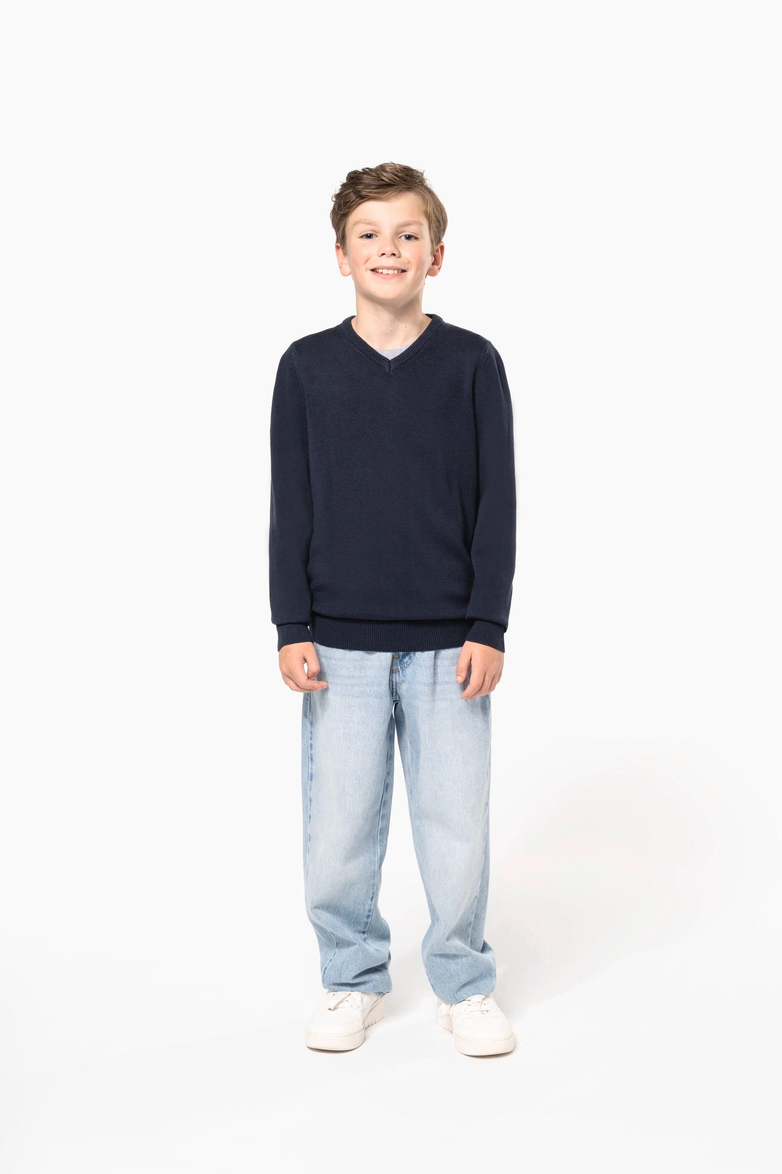 Pull col V enfant — Photo produit