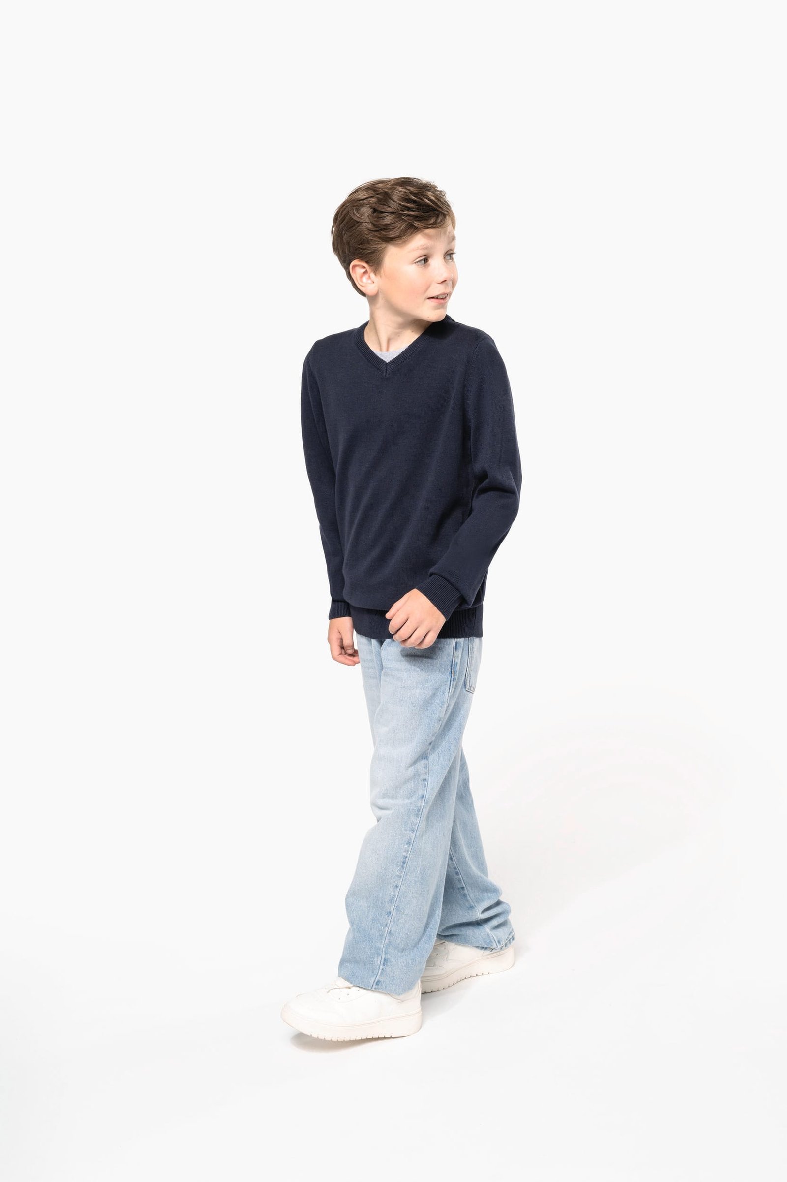 Pull col V enfant — Photo produit