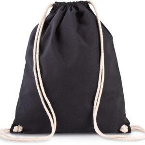 Sac à dos en coton bio avec cordelettes — Photo produit