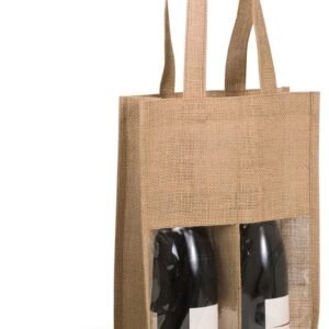 Sac porte-bouteilles en jute — Photo produit
