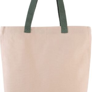 Sac shopping à soufflet avec poignées contrastées — Photo produit