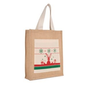 Sac shopping avec motifs de Noël — Photo produit