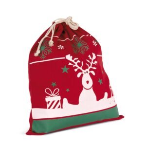 Sac avec cordon motifs de Noël — Photo produit