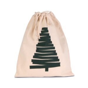 Sac coton à cordon motif sapin — Photo produit