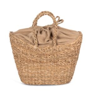 Sac panier demi-lune en jonc de mer — Photo produit