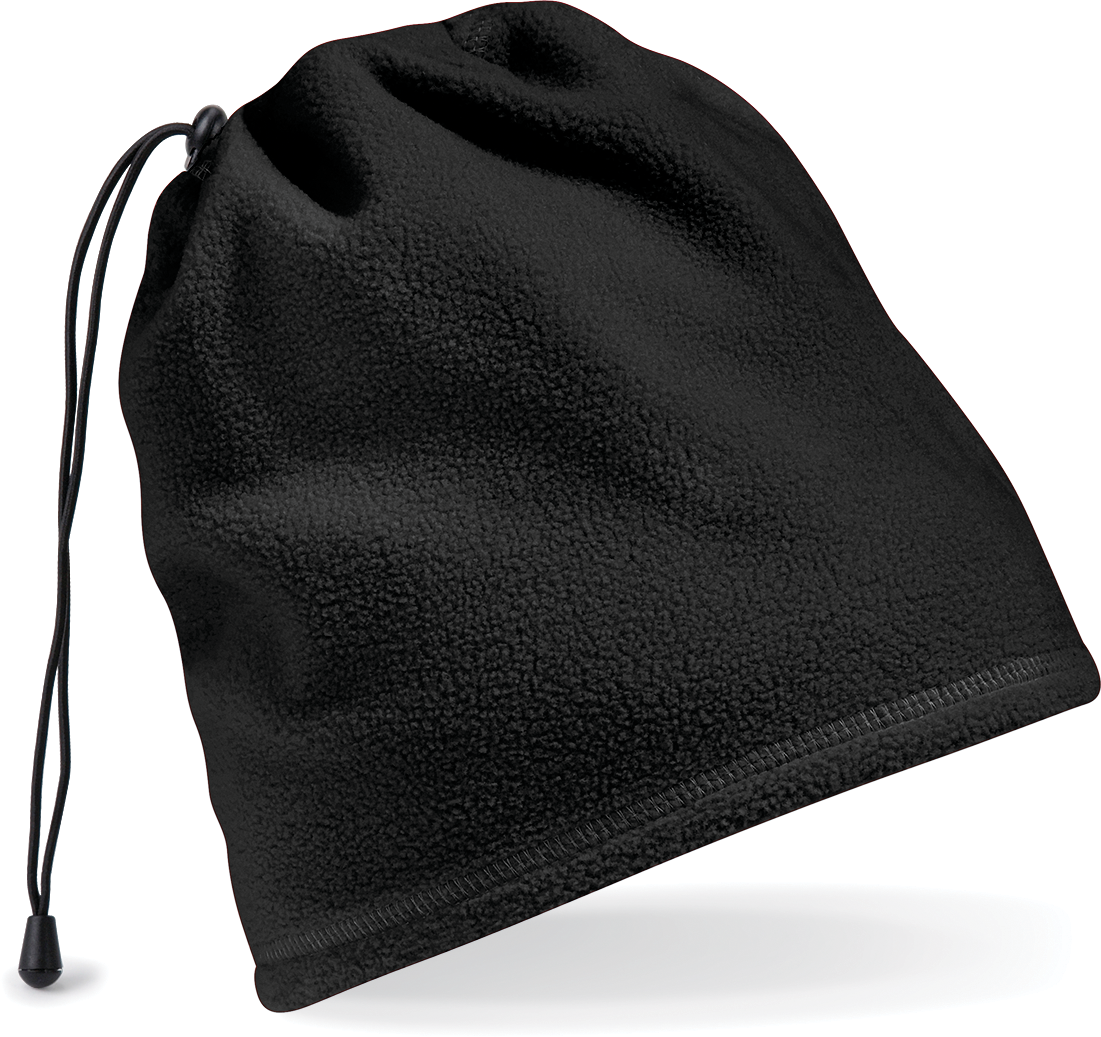 Bonnet / tour de cou Suprafleece™ — Vue de face - Black
