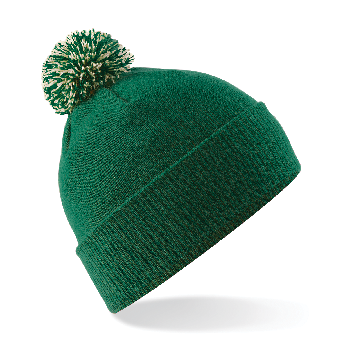 Bonnet Snowstar® — Vue de face - Bottle Green / Off White