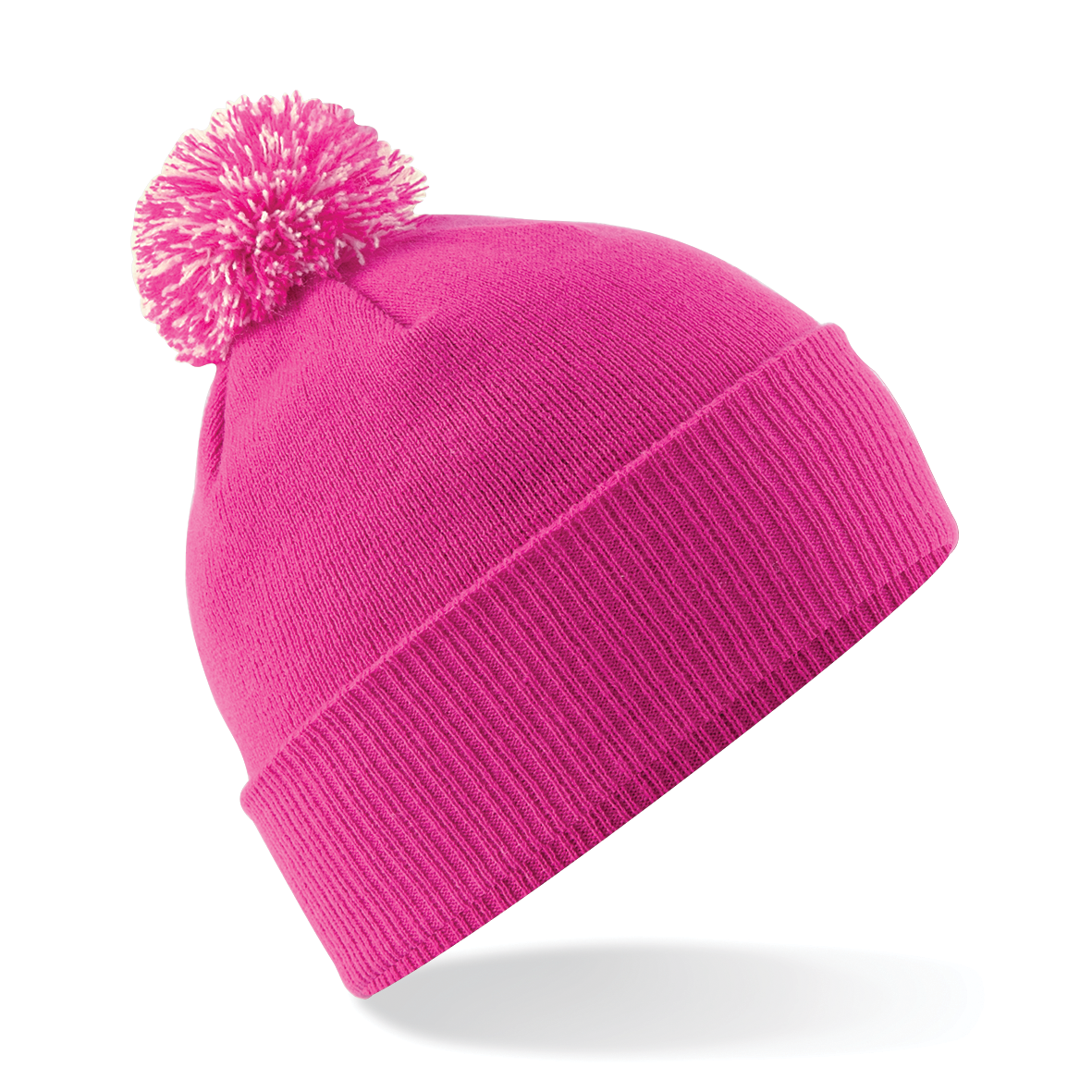 Bonnet Snowstar® — Vue de face - Fuchsia / Off White