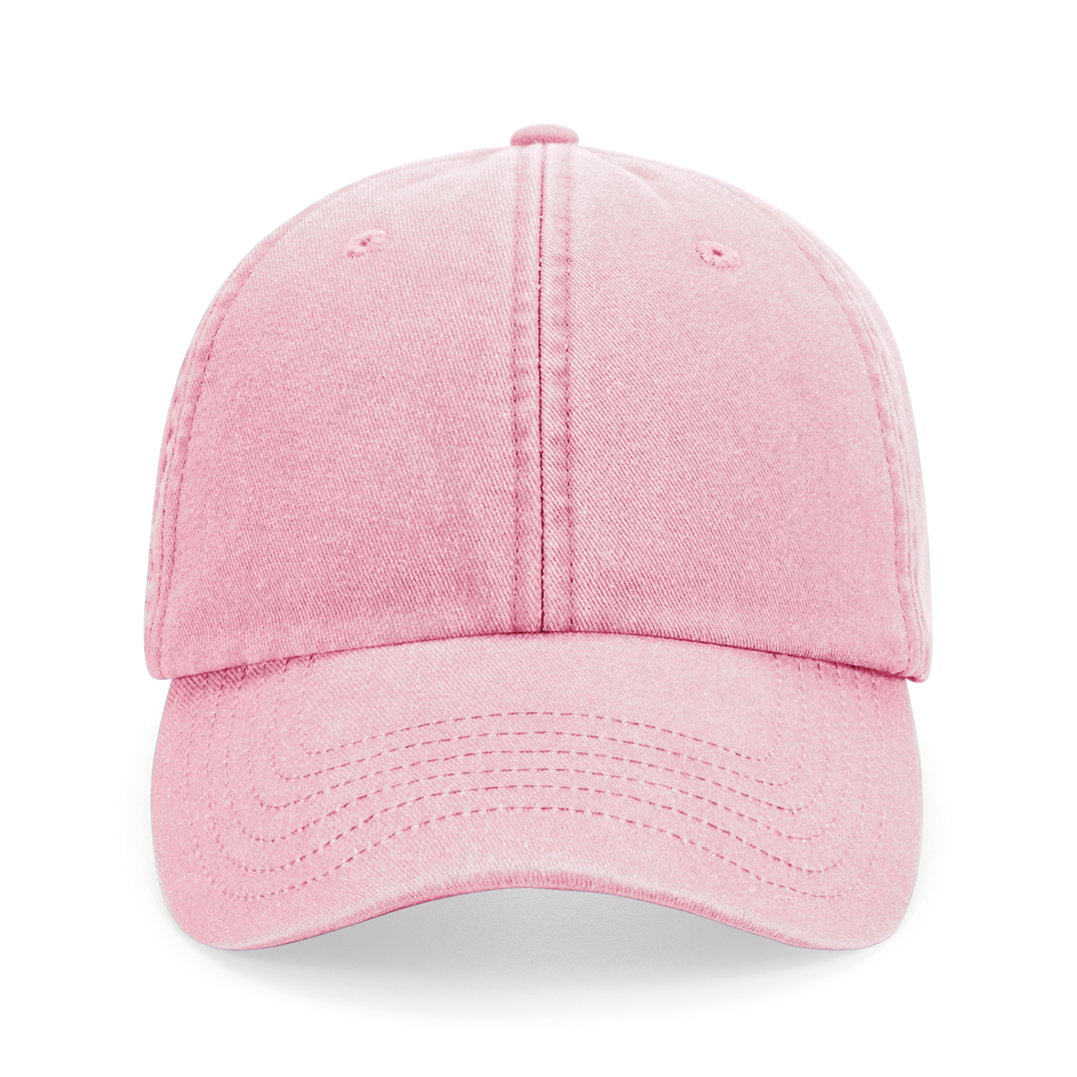 Casquette vintage profil bas — Vue de face - Vintage Dusty Pink